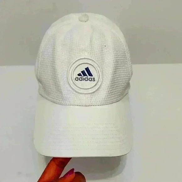 Adidas Mens PGA White Textured Adjustable Outdoor Cap Baseball Hat - Picture 1 of 11